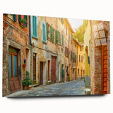 Large abstract wall art of Tuscany scenery in acrylic glass, suitable for bedroom or dining room decor.