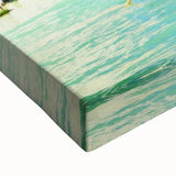 Black and white landscape art painting of Venice on stretched canvas, suitable for bedroom decor.