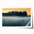 Rolled print of a European Latvia scenery in muted earth tones, ideal for art wall dining room.