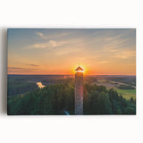 Black and white lithograph of a European street scene on stretched canvas, ideal for kitchen wall art.