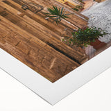 Art Deco poster of Malta scenery in pastel shades on rolled canvas, ideal for dining room wall art.