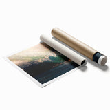 Extra large rolled print of Montenegro scenery featuring soft pastel shades, ideal for classy bathroom wall art.