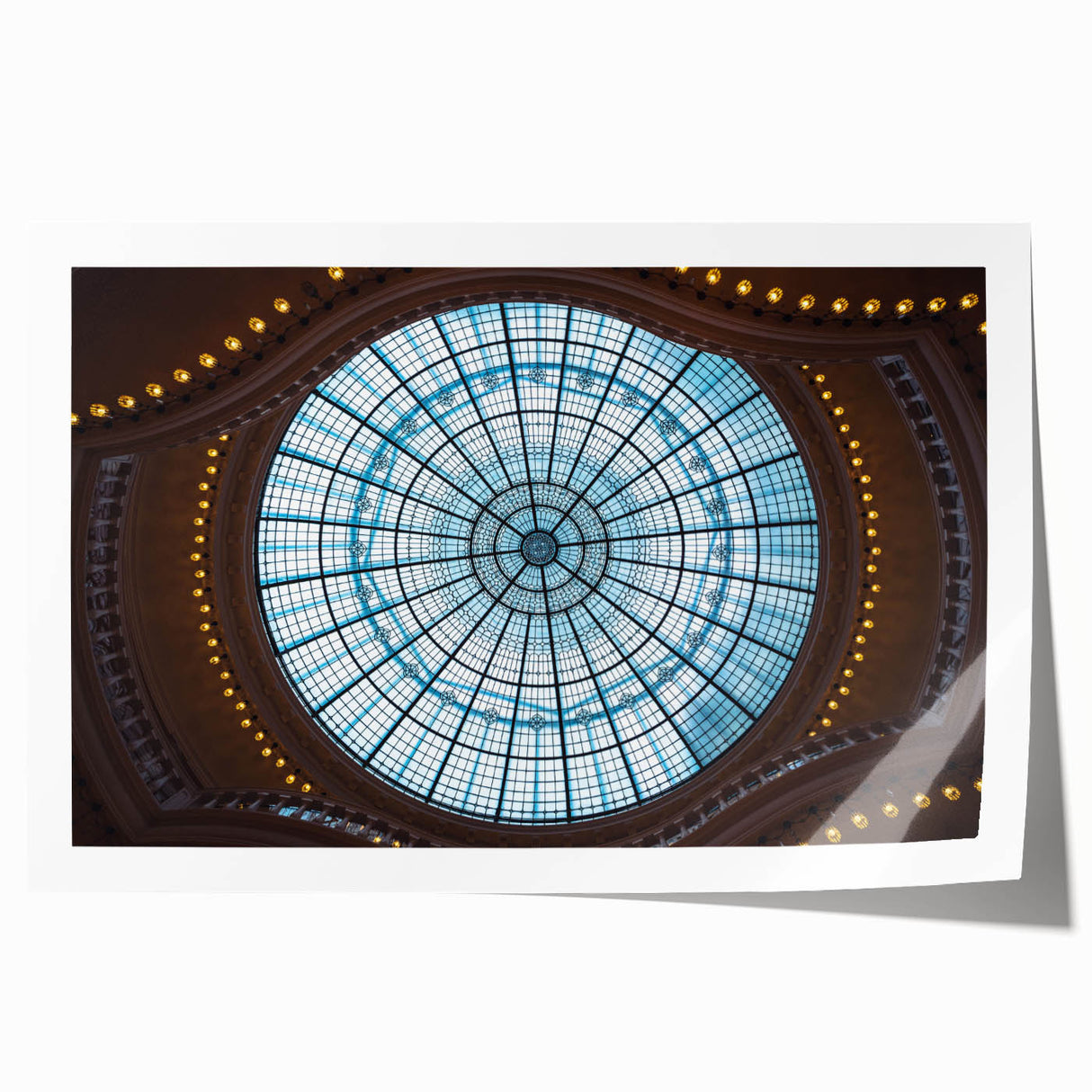 Rolled print of Amsterdam scenery with vibrant floral accents, ideal for dining room wall art.