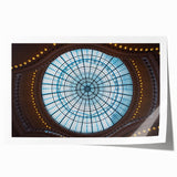 Rolled print of Amsterdam scenery with vibrant floral accents, ideal for dining room wall art.
