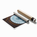 Extra large rolled print of Amsterdam scenery with vibrant floral accents, ideal for classy bathroom wall art.
