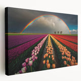 Large art depicting a European scenery, muted tones on stretched canvas, ideal for kitchen wall art.