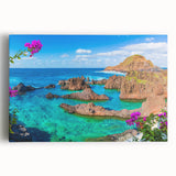 Black and white stretched canvas of Porto, Portugal scenery, ideal for kitchen wall art or bedroom ambiance.