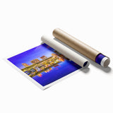 Extra large rolled print of a floral scene in St.