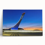 Black and white large art print of Sochi, Russia, on stretched canvas, ideal for kitchen wall art.