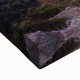 Large art featuring a black and white landscape painting of Andalucia, Spain on stretched canvas.