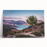 Black and white stretched canvas of Andalucia, Spain, ideal for kitchen wall art or bedroom ambiance.