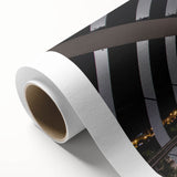 Art Deco poster of Madrid skyline in pastel shades on rolled canvas, ideal for nursery wall art.