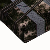 Large art of Madrid landscape in black and white on stretched canvas, suitable for bedroom wall decor.