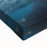 Black and white landscape art painting of a serene Swedish scenery on large stretched canvas, ideal for bedroom wall decor.