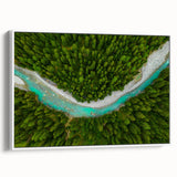 Vintage poster art of a Swiss landscape in vibrant colors on a large framed canvas, ideal for living room decor.