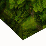 Black and white landscape art painting of a Swiss mountain, printed on large stretched canvas.