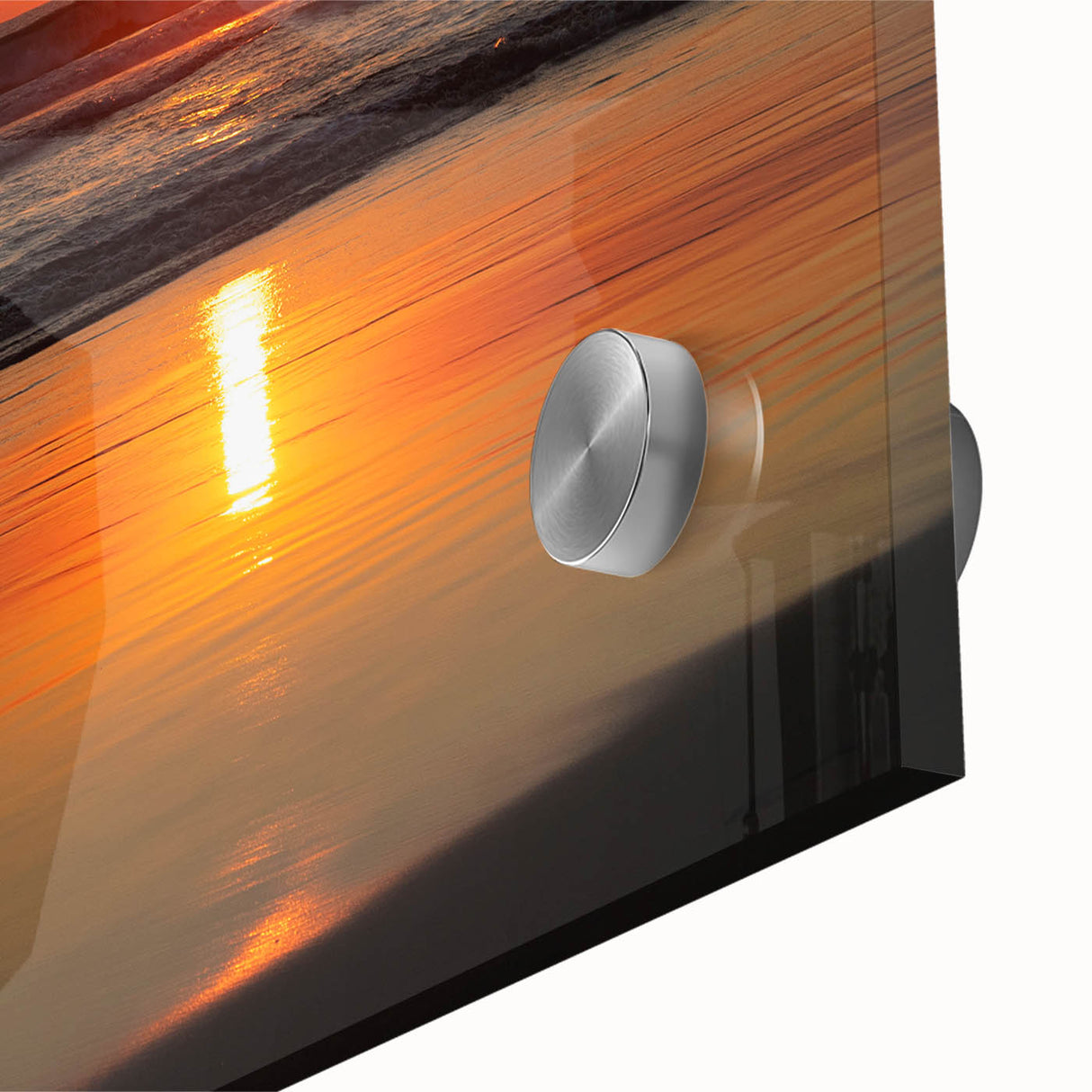 Large abstract wall art depicting Acapulco scenery in pastel shades on acrylic glass, ideal for dining room ambiance.