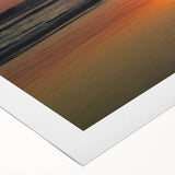 Art deco poster of Acapulco scenery in vibrant hues on rolled canvas, suitable for dining room wall art.