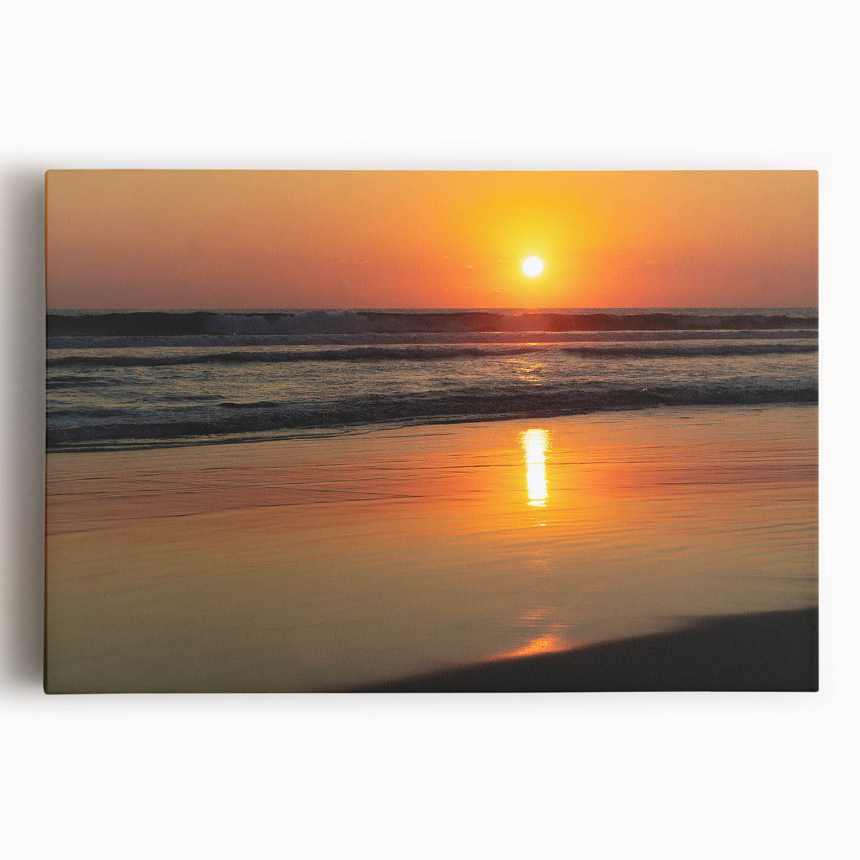Black and white stretched canvas of Acapulco scenery, ideal for kitchen art.