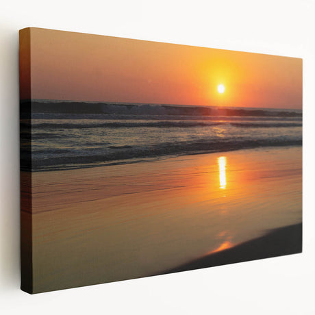 Side view of a stretched canvas featuring a scenic Acapulco landscape, ideal for kitchen wall art.