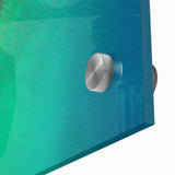 Large abstract wall art depicting Baja California scenery on acrylic glass in mid-century modernist style.