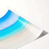 Extra large rolled print featuring line art flowers in soft pastel shades, ideal for large living room wall art.