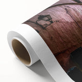 Art deco poster of Mexico City scenery in pastel shades on rolled canvas, suitable for nursery wall art or dining room.