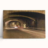 Black and white print of Guanajuato scenery on stretched canvas, ideal for kitchen wall art.