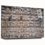 Acrylic print of a Yucatan landscape with vivid green and blue tones, suited for bedroom or dining room decor.