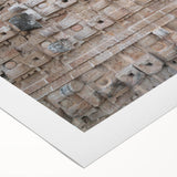 Art deco poster featuring a Yucatan, Mexico scenery in vibrant hues on rolled canvas, suitable for dining room decor.