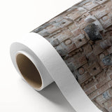 Art deco poster of Yucatan scenery on rolled canvas, featuring pastel shades, ideal for nursery wall art.