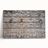Black and white stretched canvas featuring a detailed Yucatan scenery, ideal for kitchen wall art or bedroom decor.