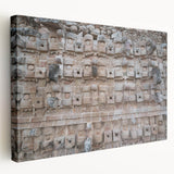 Stretched canvas print of a Yucatan, Mexico scenery in vibrant green and blue tones, ideal for kitchen wall art.