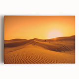 Black and white stretched canvas of Dubai skyline, ideal for kitchen wall art.