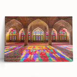 Black and white stretched canvas of a Middle Eastern scenery, ideal for kitchen wall art or bedroom ambiance.