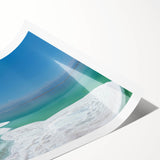 Extra large wall art featuring a line art design of flowers, in subtle tones, printed on rolled canvas.