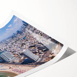 Extra large wall art featuring a line art depiction of flowers in black on a white background.