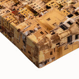 Large art of a black and white Jordanian landscape on stretched canvas, suitable for bedroom wall decor.