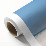 Art Deco poster of Middle Eastern scenery on rolled canvas, featuring soft earth tones, ideal for nursery wall art.