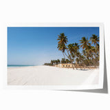 Rolled canvas print depicting a Middle Eastern landscape in soft earth tones, ideal for art wall dining room.