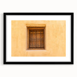 Abstract art print depicting vibrant, colorful Middle Eastern scenery on a large, textured canvas.