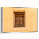 Framed canvas vintage poster art of a Middle Eastern scenery in muted earth tones, ideal for living room decor.