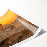 Extra large wall art featuring line art flowers in neutral tones on a rolled print, ideal for large living room decor.