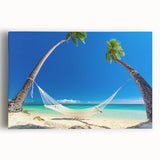 Black and white photographic print of an oceanic Fiji scenery on a large stretched canvas, suitable for kitchen wall art.