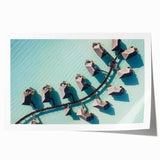 Extra large rolled print of French Polynesia Bora Bora scenery with vibrant ocean and floral elements.