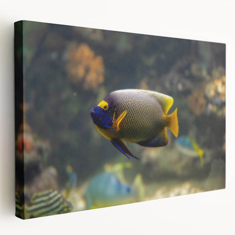 Large stretched canvas depicting a serene Micronesian oceanic scene, ideal for kitchen wall art.