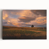 Black and white photograph of Otago, New Zealand landscape on stretched canvas, ideal for kitchen wall art.