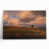 Black and white photograph of Otago, New Zealand landscape on stretched canvas, ideal for kitchen wall art.