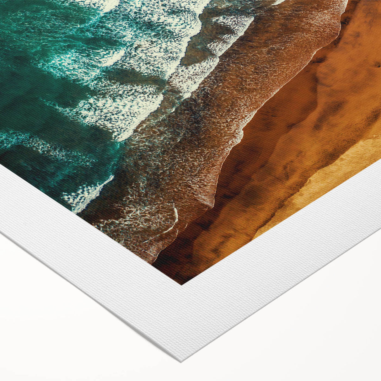 Art deco poster featuring a serene New Zealand west coast landscape on rolled canvas, suitable for dining room wall art.