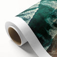 Art Deco style poster of New Zealand's West Coast in pastel colors on rolled canvas, ideal for nursery wall art.